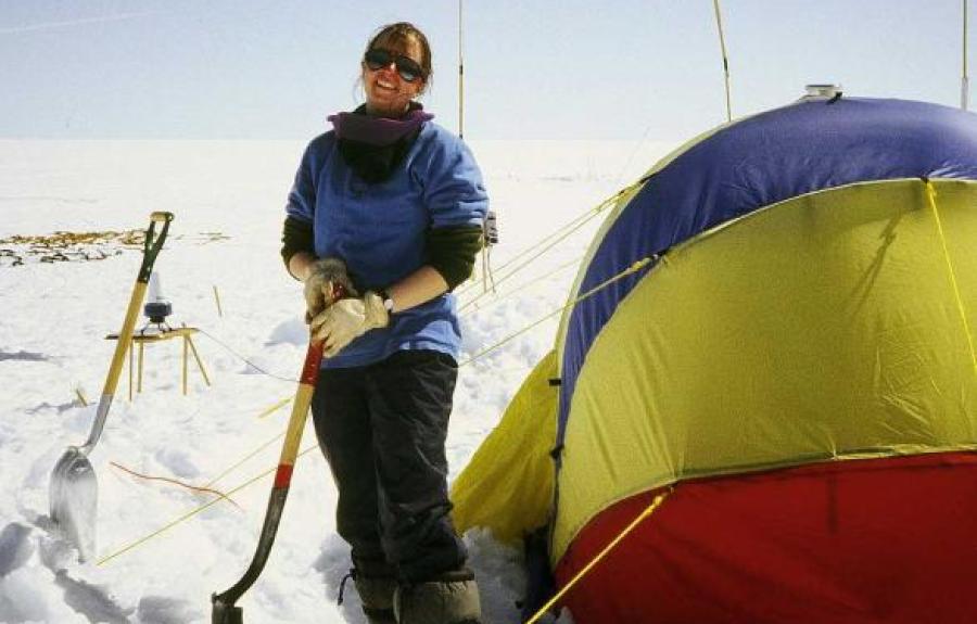 Ingrid Zabel in Antarctica